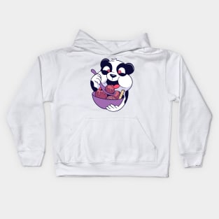 Panda Eating Ice Cream Kids Hoodie